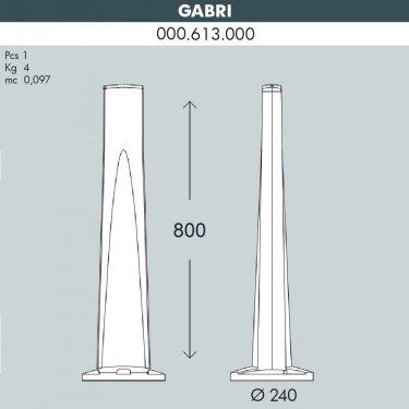 Парковый столб Gabri 000.613.000.A0