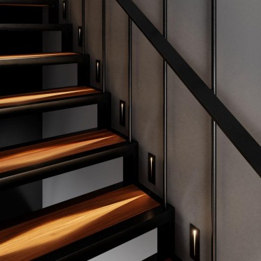 Светильник для подсветки лестниц Step 8 40108/Led черный