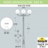 Парковый фонарь Nebo Adam/Globe 300 3L G30.202.M30.AYE27