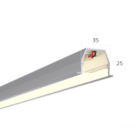 Линейный светильник LINE 3525 IN Anod 3000mm 43W 4000K