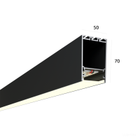 Линейный светильник LINE 5070 2000mm 80W 3000K черный