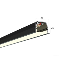 Линейный светильник LINE 3525 IN черный 2500mm 36W 4000K