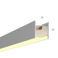 Линейный светильник LINE 3535 1500mm 48W 3000K Anod