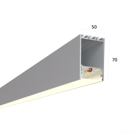 Линейный светильник LINE 5070 2000mm 80W 3000K Anod